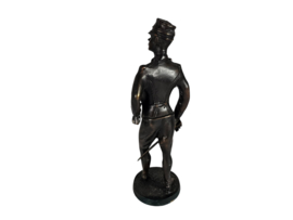 Franse Huzaar - brons - Militaire Officier - massief brons - 3e kwart 20e eeuw