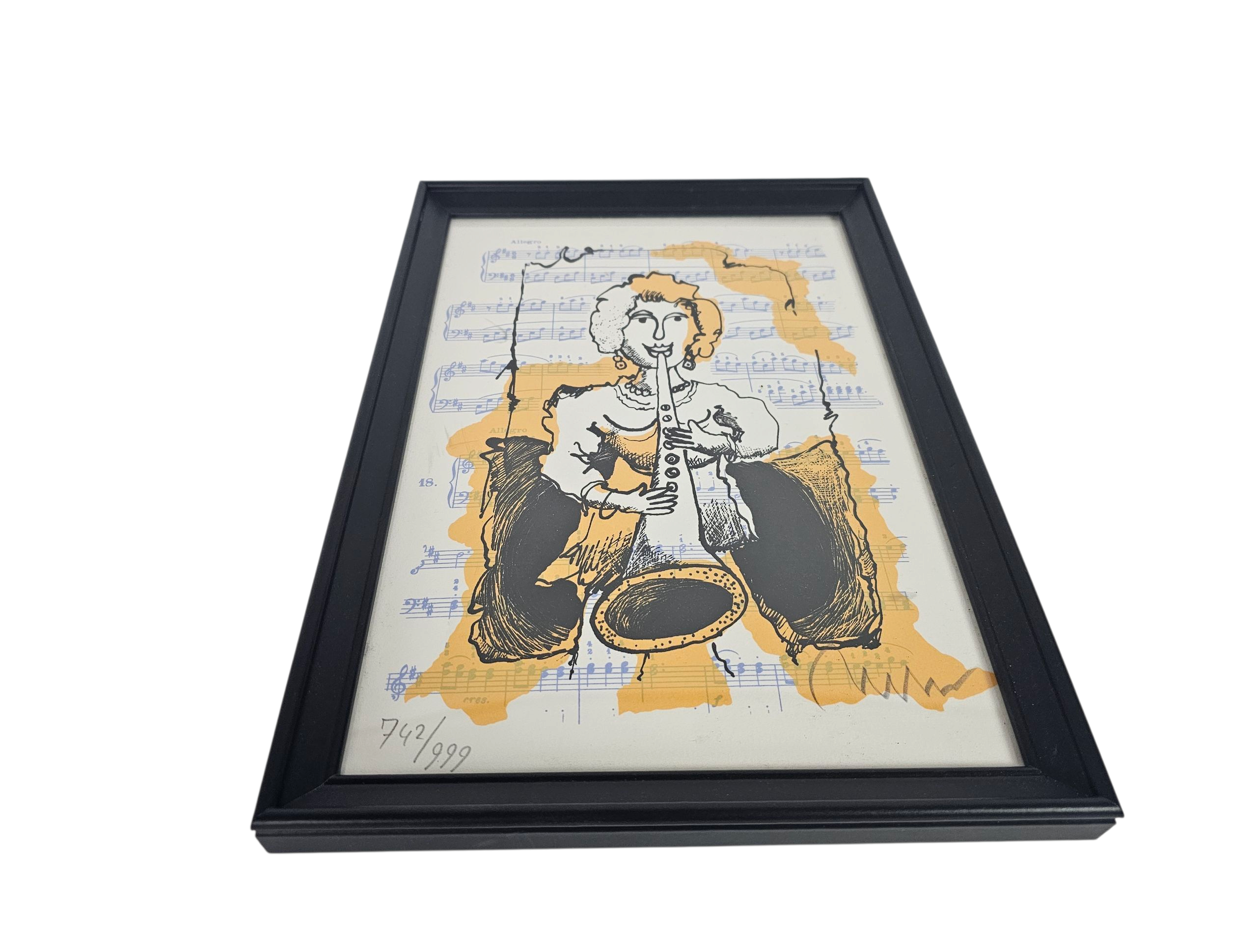 Grafiek - Marijn Moree - 'Allegro' - zeefdruk - gesigneerd - 2019