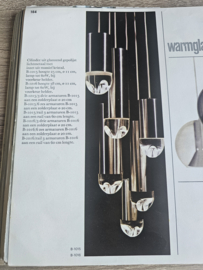Raak Amsterdam - B 1015 - 'bullet' hanglamp - aluminium - kristal - Holland - 60's