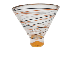 Nybro - Zweden - Handmade - slingervaas - glas - kristal - 1990's