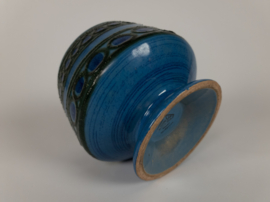 Strehla keramik - Oost-Duitsland - aardewerk - blauw - gesigneerd - 1960's