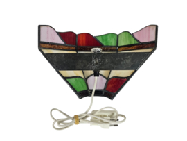 Wandlamp - Tiffany stijl - glas en lood - 3e kwart 20e eeuw