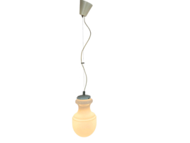 Murano - Italie - kegellamp - opaline - hanglamp -  mid century - 70's
