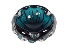 Murano - Sommerso - asbak - groen - 3e kwart 20e eeuw