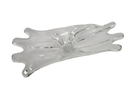 Murano - transparant kristal - vaas - Italie - 3e kwart 20e eeuw