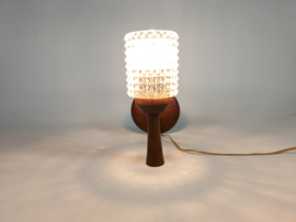 Dutch design - Philips - wandlamp - teak - kristal - 1960's