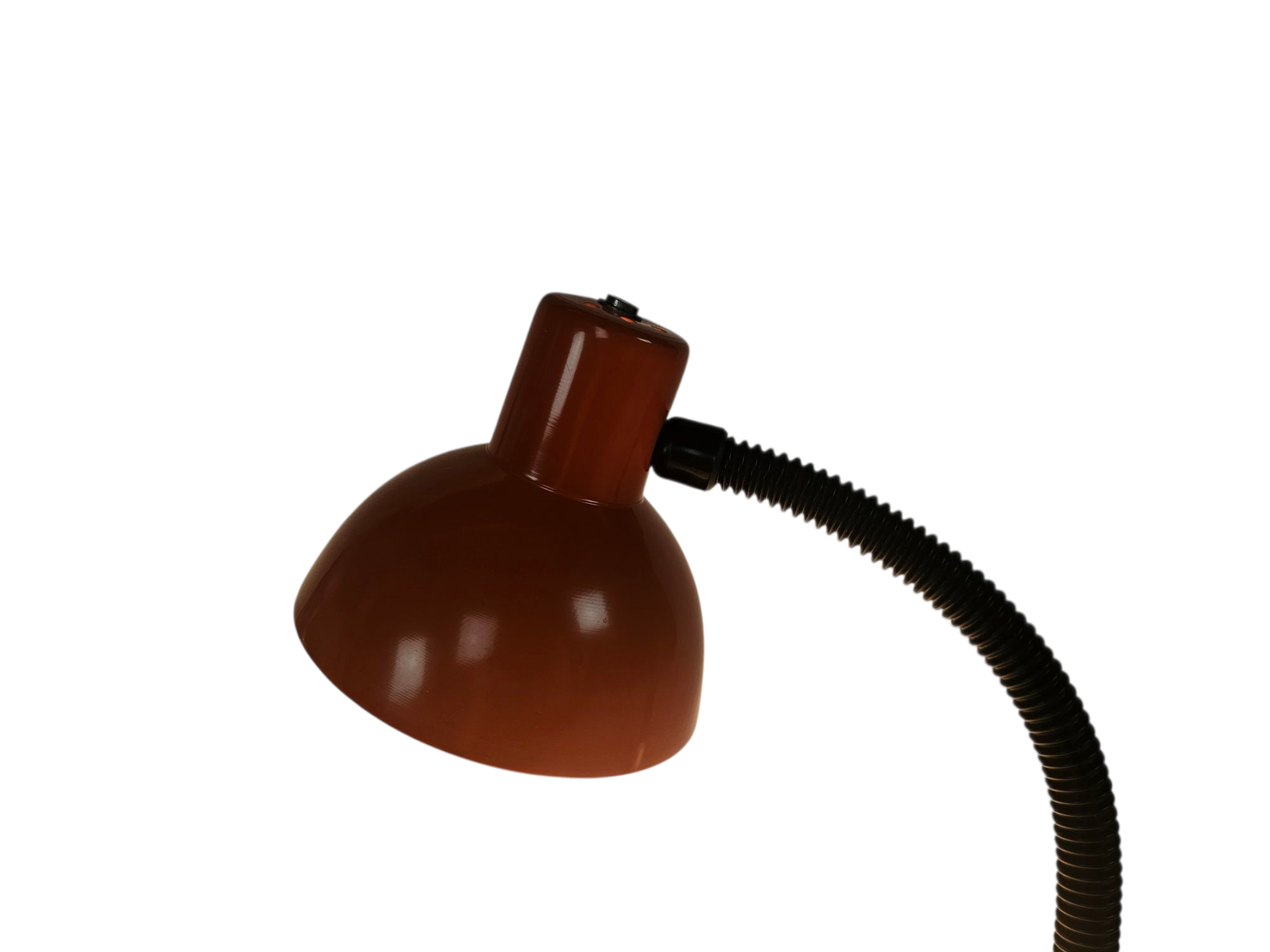 Dutch design - Hala Zeist - Holland - model 704A  - flexibele hals - chroom - oranje - 70's