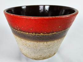 XL Fohr keramik - Fat lava -  Space age - bruin - rood - beige - 70's