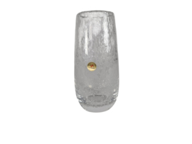 Dutch design glas - Leerdam - Floris Meydam - serica -  ingesloten luchtbellen - 80's