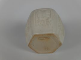 Mobach keramiek - grote gemberpot - model 090 - zeskantig - 1965-1980
