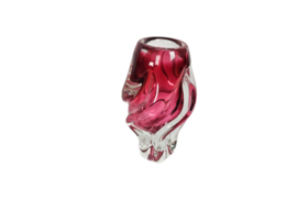 Josef Hospodska - Tsjechië - glasdesign - twisted vase  - Chribska glassworks - 60's