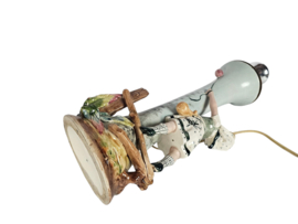 Tafellamp - Keramiek - 'Figurine' - gesigneerd - 2e helft 20e eeuw