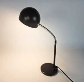Hala Zeist - model 768 - tafellamp - bruin - flexibele hals - 3e kwart 20e eeuw
