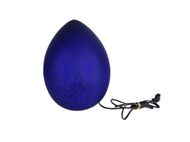 W.L.P. verlichting - Duitsland - Egg lamp - gemarmerd glas - 80's