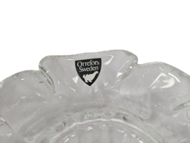 Orrefors -  'flower' - waxinelichthouders (2) - Zweden - 3e kwart 20e eeuw