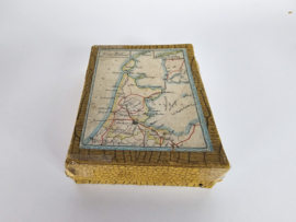 Atlas van Nederland - Blokkenkaart van Nederland - Vintage Puzzel - 2e kwart 20e  eeuw