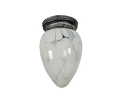 Gispen - plafonniere - gemarmerd glas  - 3e kwart 20e eeuw