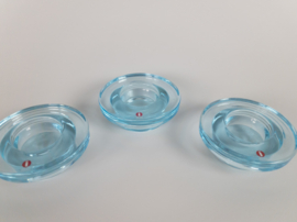 Iittala - Harri Koskinen - model Halo - waxinelichthouders - set (3) - theelicht - Finland - 1999