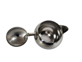 Tracanzan Alfa - 'Pallina' - Inox 18/10 - thee/koffiekannetje - Made in Italy - chroom - 60's