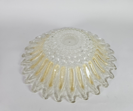 Murano - XL plafonniere - glas met ingesloten goud deeltjes - Italie - 3e kwart 20e eeuw