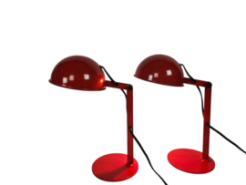 Mid Century - industrieel - bureau/tafellampjes (2) - Italie - 70's