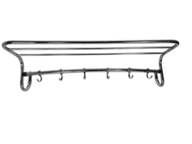 Dutch design - Art Deco - Gispen Stijl - wand kapstok - chroom - 30's