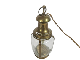 Messing - lantaarn - muurlamp - wandlamp - 1e kwart 20e eeuw