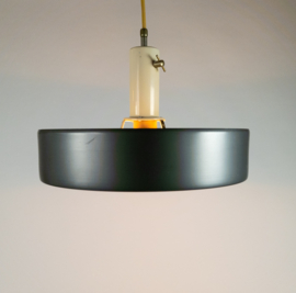 Anvia Almelo - J. Hoogervorst - "model 4017"  - Ufo hanglamp -  antraciet - Dutch design - 60's