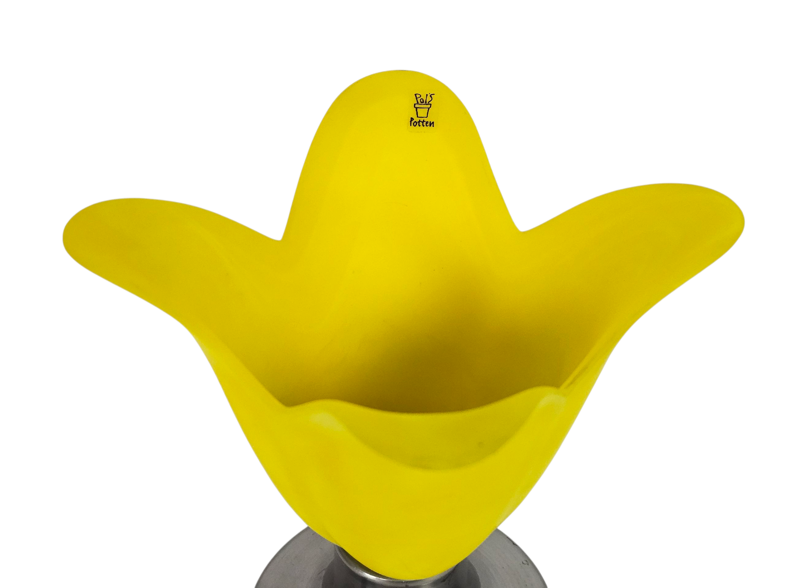 Dutch design - Pols Potten - tafellamp -  kelk verlichting - glas - metaal - 90's