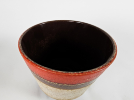 XL Fohr keramik - Fat lava -  Space age - bruin - rood - beige - 70's
