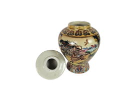 Satsuma - deksel vaas -  cloisonné - porselein - 3e kwart 20e eeuw