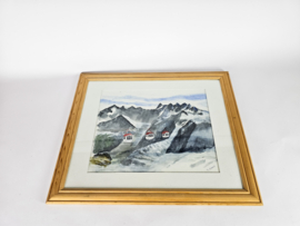 Flip Hamers (1909-1995) - aquarel - landschap - 3e kwart 20e eeuw