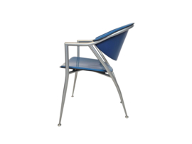 Calligaris - Leer - Eetkamerstoelen set (2) - Made in Italy - 1990's