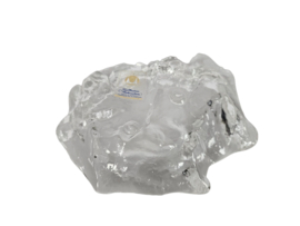 Walther glass - Jolanda Prinsen - unieke zware schaal - helder glas - 2000
