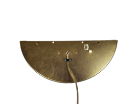 Herda Holland - wandlamp - Hollywood Regency - messing - gesatineerd glas - 80's