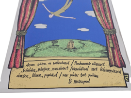 Kiss - Litho - 'Droom achter de wolkenband - flonkerend diamant - beperkt oplage - 1999