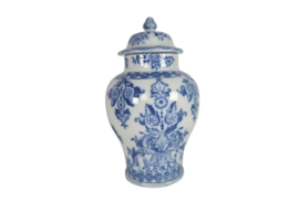 Petrus Regout - kaststel  -  decor: 'Japansch' - trompet vazen - (3 delig) - antiek - handbeschilderd - blindmerk - 1890/1910