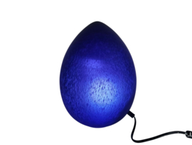 W.L.P. verlichting - Duitsland - Egg lamp - gemarmerd glas - 80's