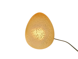 W.L.P. verlichting - Duitsland - Egg lamp - gemarmerd glas - 80's