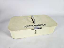 Brabantia -  poetsmiddelen doos - vintage - metaal - chroom - 70's