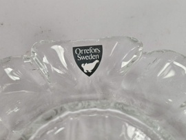 Orrefors -  'flower' - waxinelichthouders (2) - Zweden - 3e kwart 20e eeuw