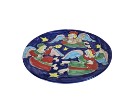 La Musa Ceramiche - XL bord - Giovanni De Simone style - hand painted - Picasso - 80's