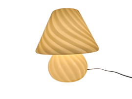 XL - Murano -  Vetri- Venini - mushroom lamp - spiraallamp -  Swirled Glass lamp - 60's