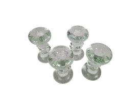 Pukeberg Glasbruk - Staffan Gellerstedt - 4 x kandelaar - Zweden - 70s
