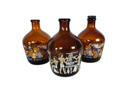 Glasfabriek Leerdam - Bevrijdingsflesjes (3) - Woldring en Idema wijnflesjes -  glas - 1955