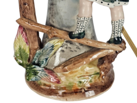 Tafellamp - Keramiek - 'Figurine' - gesigneerd - 2e helft 20e eeuw