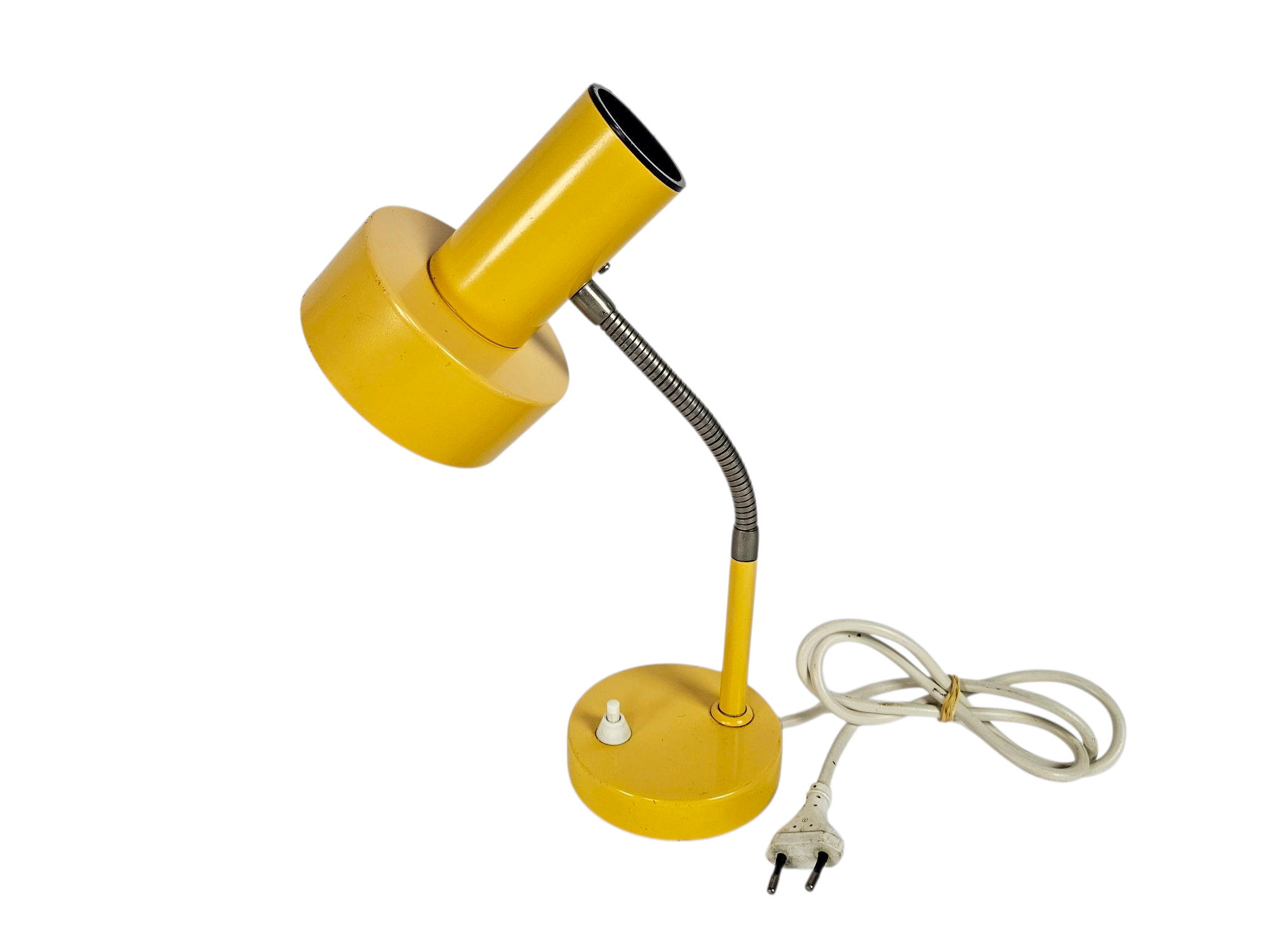 Herda - Hala Zeist stijl - tafellamp - bureaulamp - okergeel - flexibele hals - 60's
