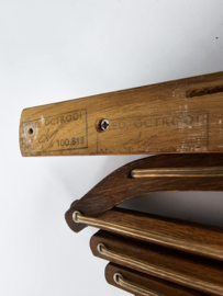 Schaarlamp | Harmonicalamp | wandlamp | vintage | eiken | Design TJW Zweers 70's |