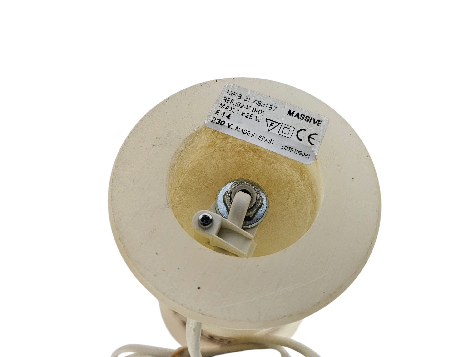 Massive - Albast - Made in Spain - tafellampen (2)  - 70's
