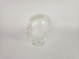 Piero Fornasetti stijl - Mannequin - glazen hoofd - geperst glas - mid century modern